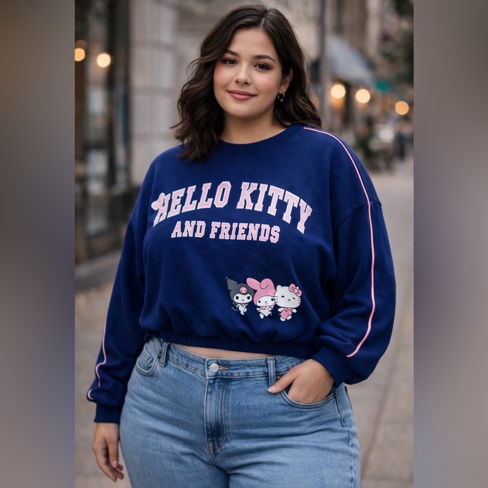 *Sanrio Hello Kitty and Friends Blue Sweatshirt